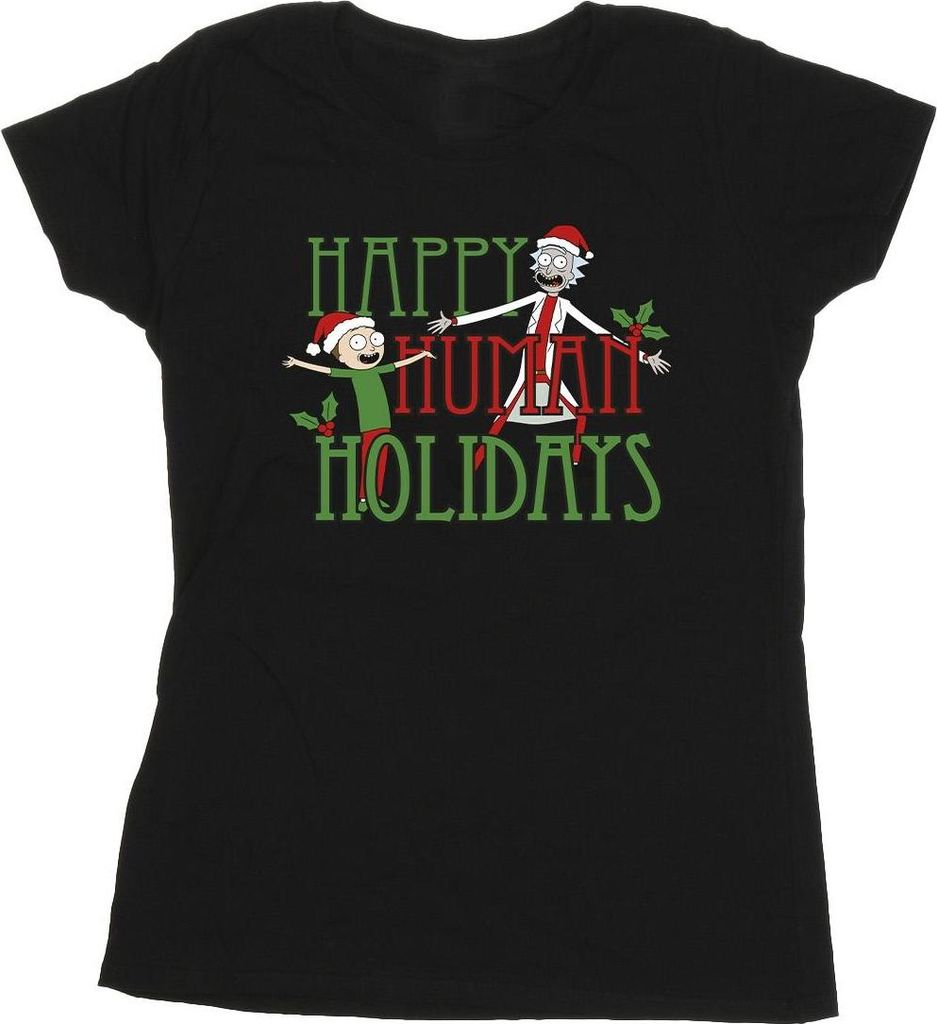 Rick And Morty - "Happy Human Holidays" dámské tričko Obrázek produktu 