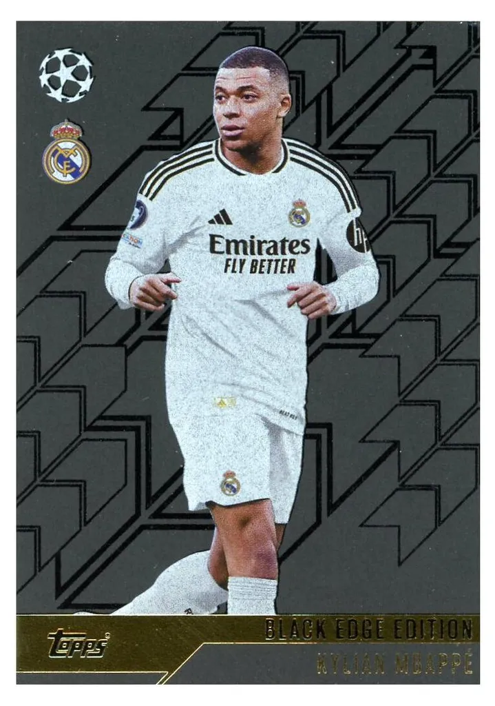 Kylian Mbappé BE7 Black Edge 2024/2025 : Carte de Collection Premium
