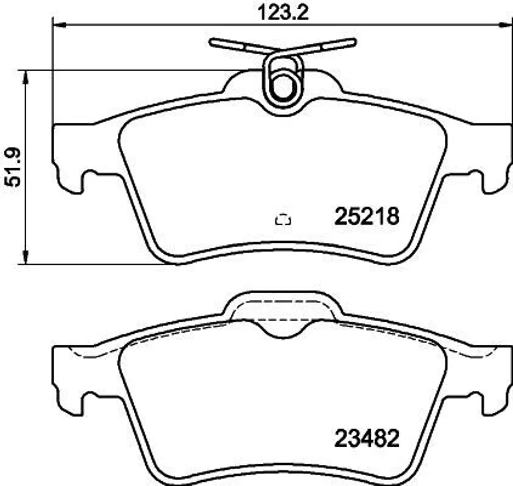 Plaquettes de frein HELLA OE 425439 haute friction pour Peugeot 508