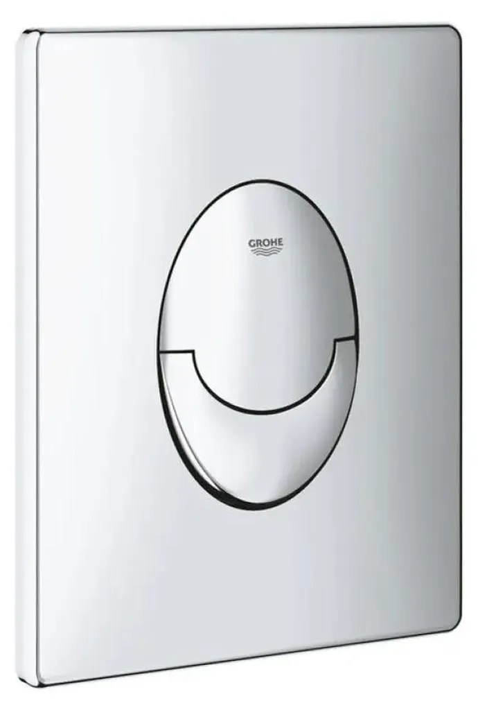 Plaque de déclenchement double touche Grohe Start chrome pour WC suspendu