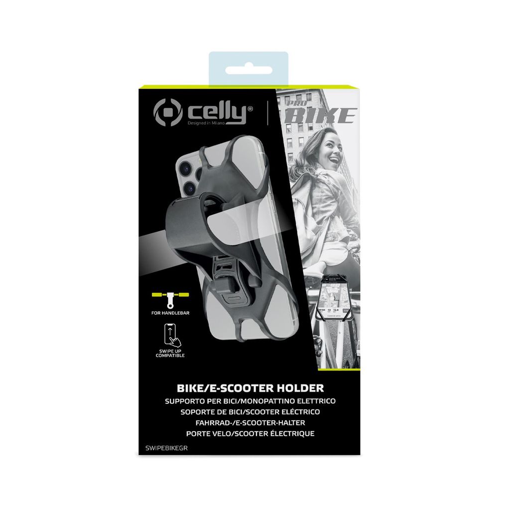 Celly Swipe Handyhalterung Fahrrad grau Produktbild 