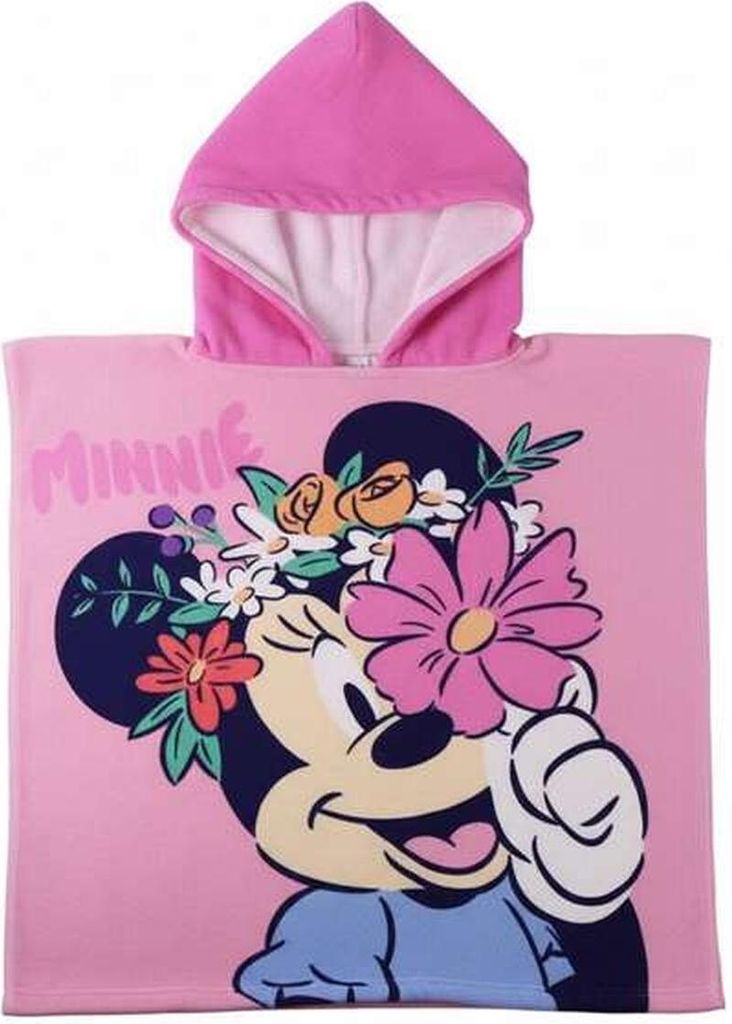 Froté ručník s kapucí Minnie Mouse růžový 55 x 77 cm Obrázek produktu 