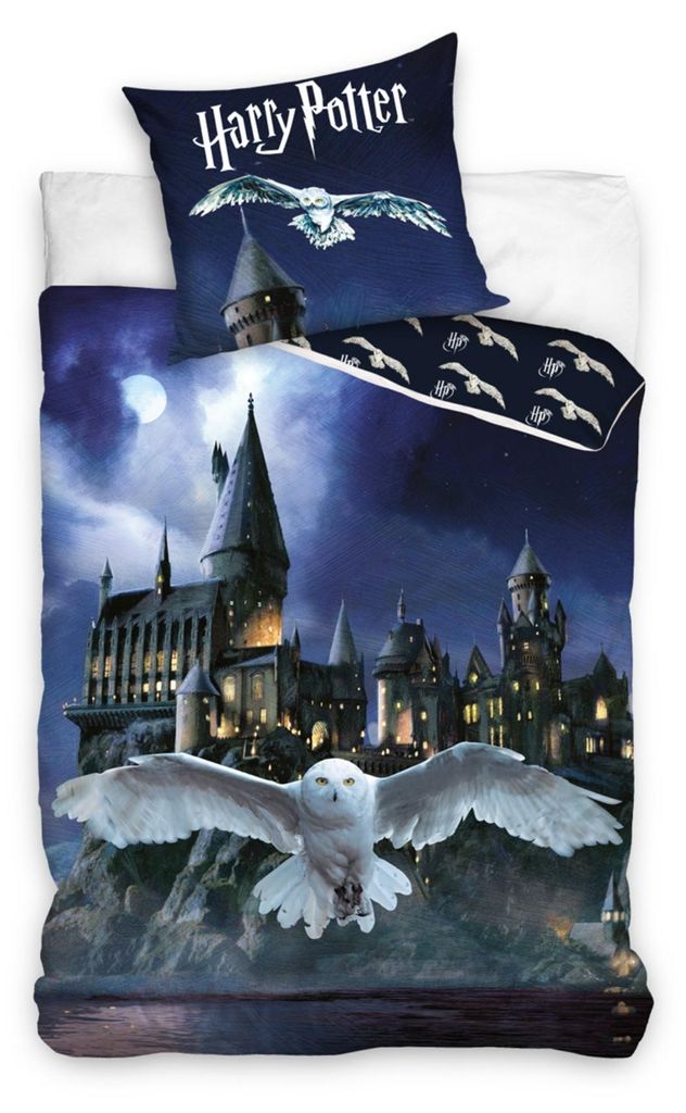 Harry Potter Bettwäsche 135x200 cm – Wende-Bettbezug mit Produktbild 