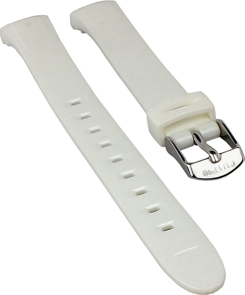 Calypso Uhrenarmband | Kunststoff weiß leicht glitzernd für K5677/1