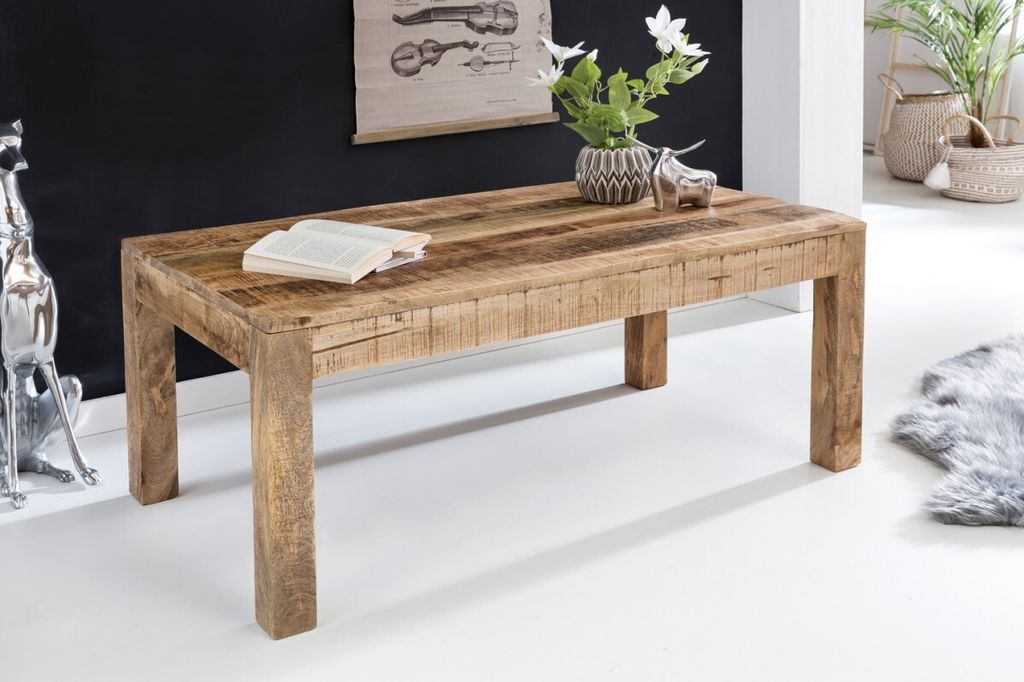 Couchtisch Massivholztisch MOHAMA 110x60cm Holz Mango Produktbild 