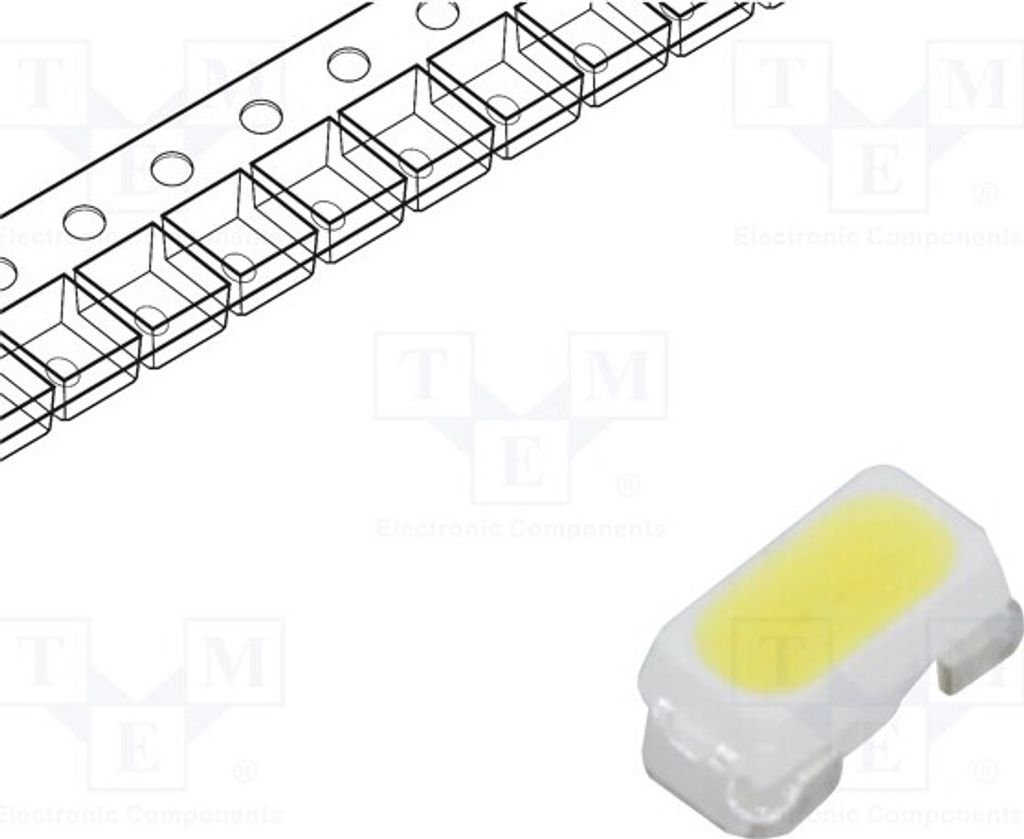 10x LED 3014,PLCC2 kaltweiß 7÷11lm SMD 6040-7030K 80 120° 20mA RF-65HC13DS-EC-Y LE