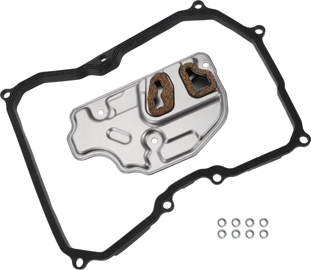 Kein. 09G325429 Automatischer Getriebefiltersatz mit Dichtung für Volkswagen Beetle 2003-2010 Getriebeölfilter-Set Metall Gummi 1 Set Silberton