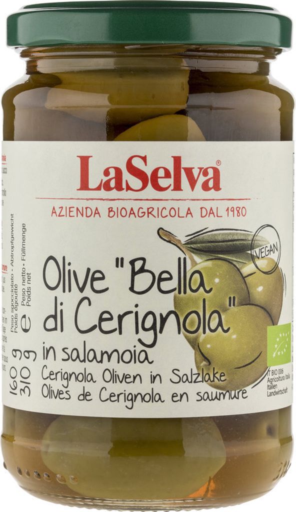 Olive verdi extra large in salamoia 310g Immagine del prodotto 