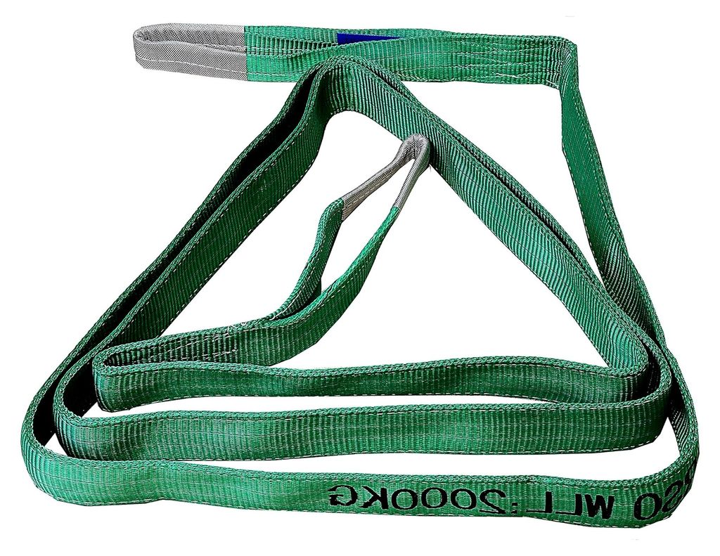 2 t Hebeband 5 m mit 2 Schlaufen, 2-lagig, Rundschlinge, Hebeschlinge, Baumgurt, Bergegurt, Abschleppseil, Schlupf 2000 kg