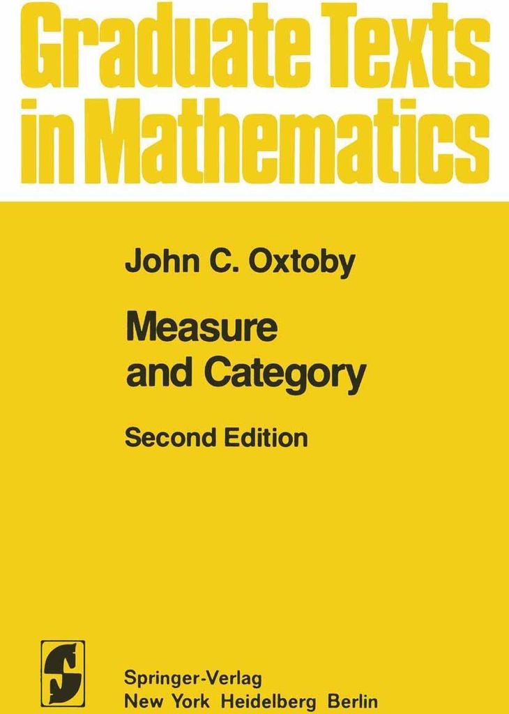 Measure and Category