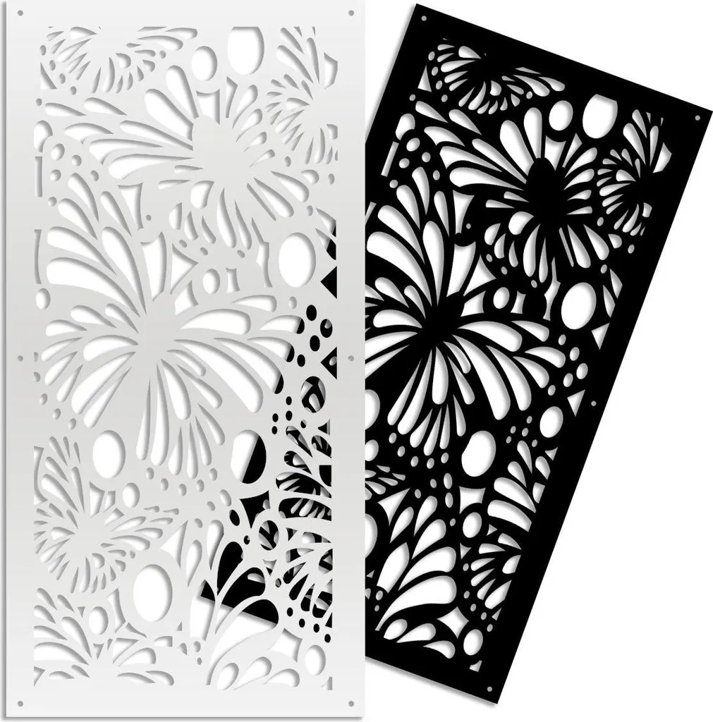 Frangisole Butterfly in PVC Nero 47x94: Design Moderno per Pareti