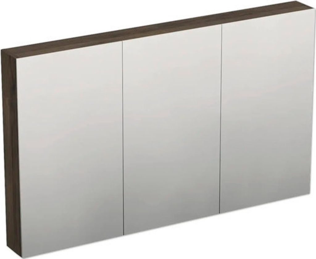 Jungborn Spiegelschrank TRENTA 120 x 14,4 x 72 cm Gladstone eiche 3-türig IP 44
