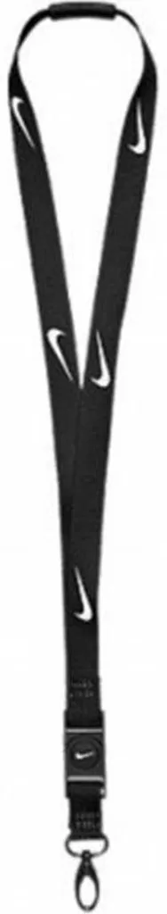 Tour de Cou Nike Noir avec Clip Détachable - Cordon Badge et Clés Sport