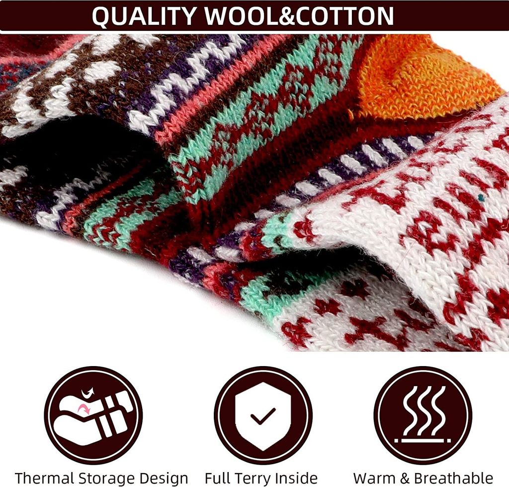 Alaplus Thermosocken Merinowolle - 3 Paar Wander-/Sportsocken Für Herren & Damen