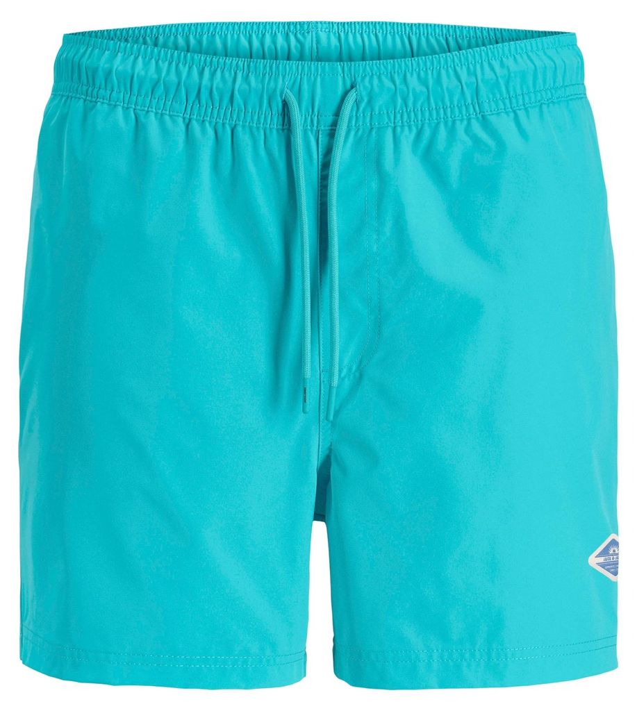JACK & JONES Herren Badeshorts Maui Tropic Solid Swim Shorts