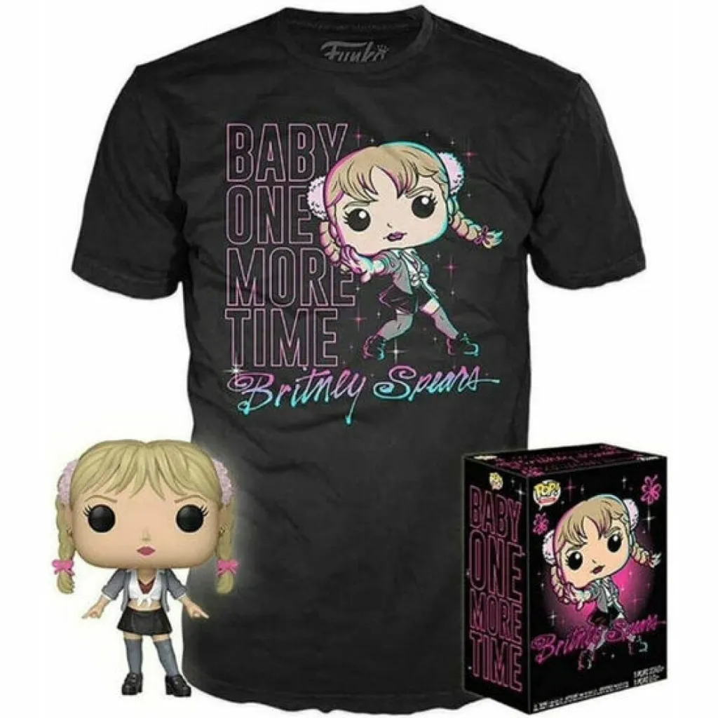 Pack Funko Pop Britney Spears Rare avec T-shirt Neuf sous Licence