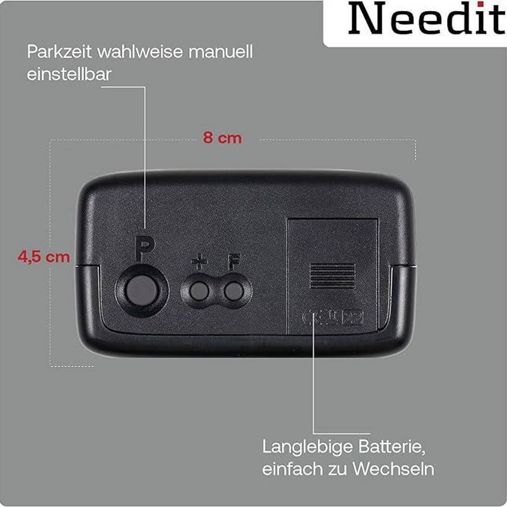 Needit Parkscheibe mit Zulassung elektronische Parkuhr Park Produktbild 6