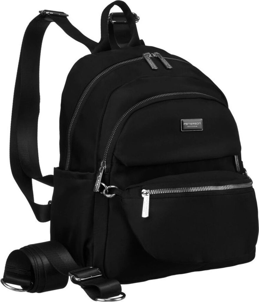 Peterson Damenrucksack mit Handtasche Bolongg schwarz One size