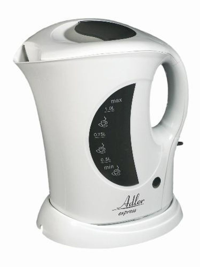 Adler AD 03, 1 l, 900 W, Weiß, Wasserstandsanzeige, Produktbild 