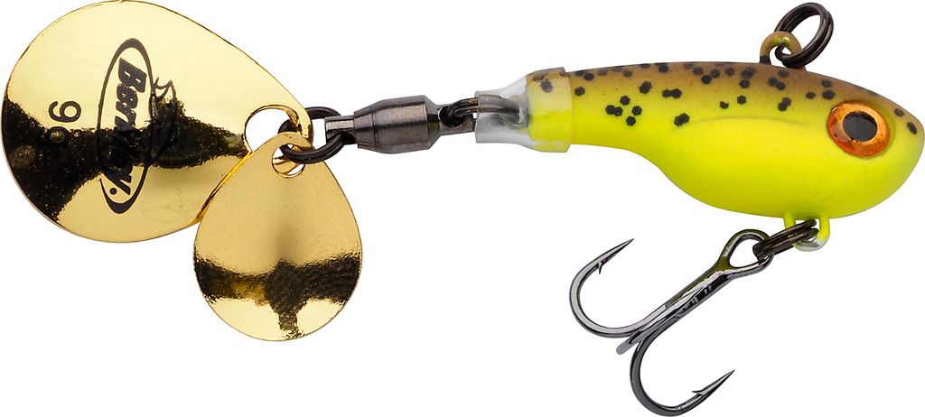 Berkley Pulse Spintail Farbe Brown Chartreuse Gewicht 9g