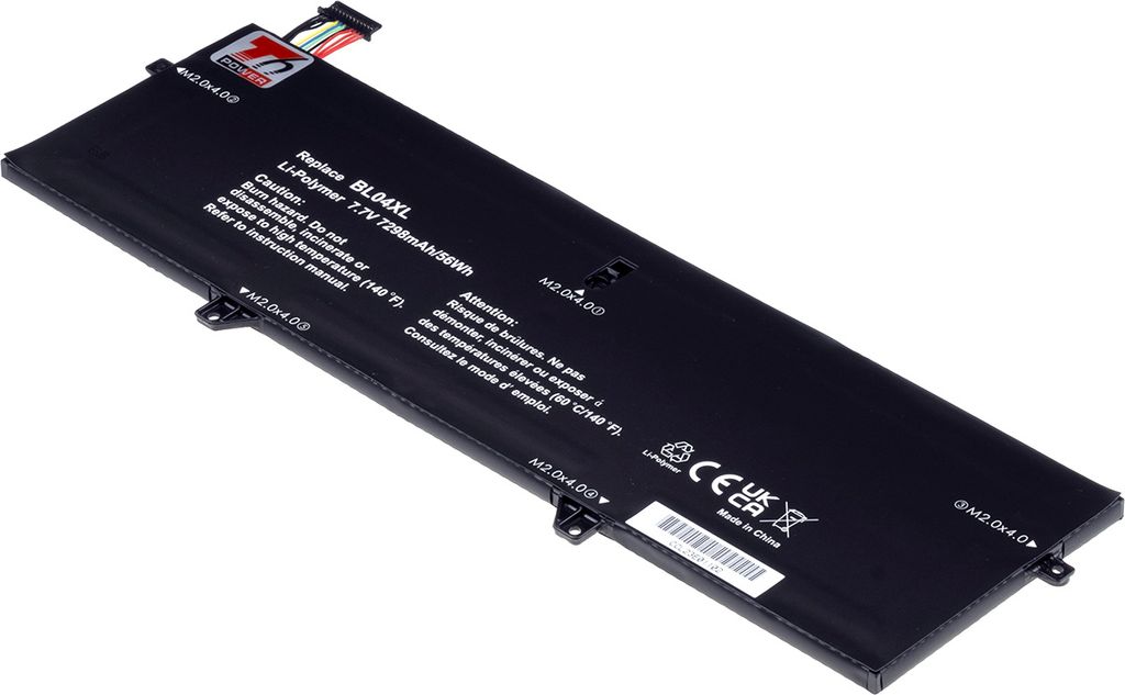 T6 Power Akku für Hewlett Packard EliteBook x360 1040 G6, Li-Poly, 7,7 V, 7298 mAh (56 Wh), schwarz