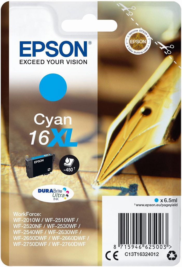 Epson Multipack 4-colours T0715 DURABrite Ultra Ink, Produktbild 