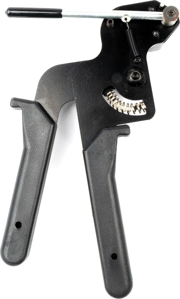 Pince coupante AMIO-04328 en inox pour bandes d'acier à serrage puissant
