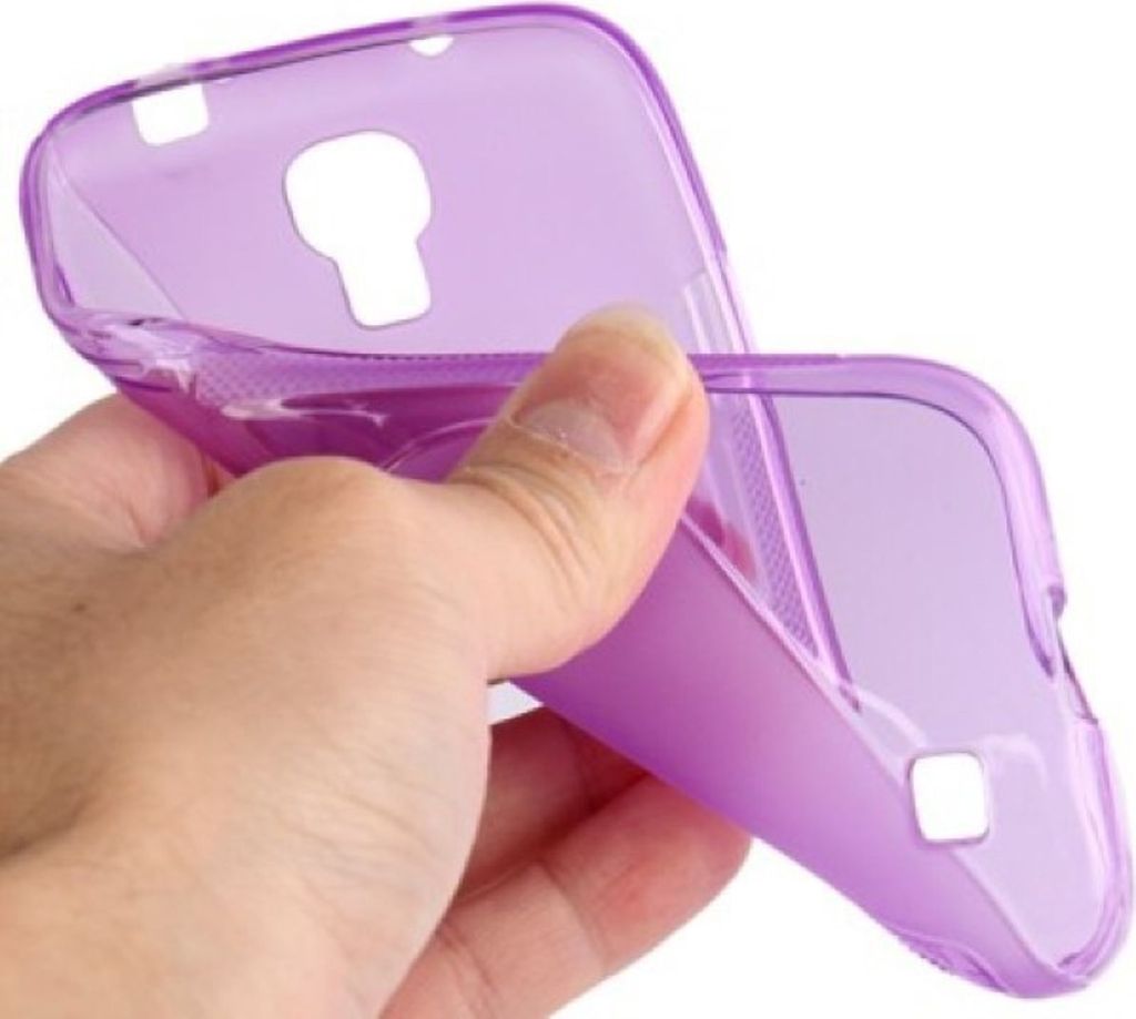 Schutzhülle TPU Case für Handy Samsung Galaxy S4 GT-I9500 / GT-I9505 / LTE+ GT-I9506 / Value Edition GT-I9515 Transparent Violett