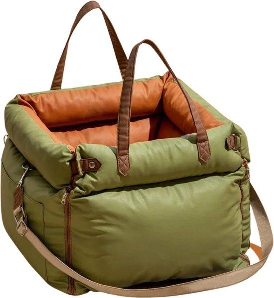 Polštář pro psy – Autosedačka – 55x50x45 cm – Zelená Obrázek produktu 