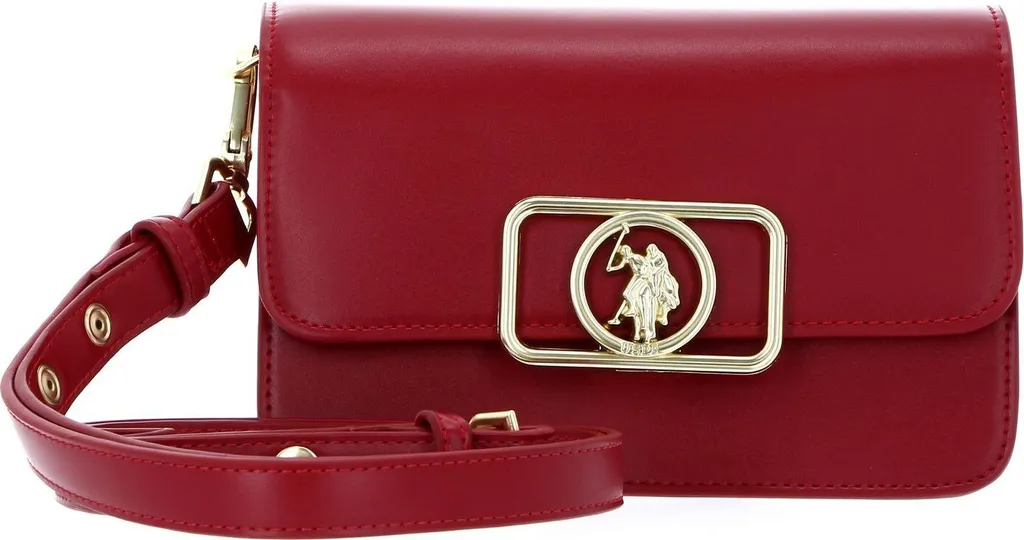U.S. POLO ASSN. Berkeley Horizontal Flap Bag Red Gold - Borsa Tracolla