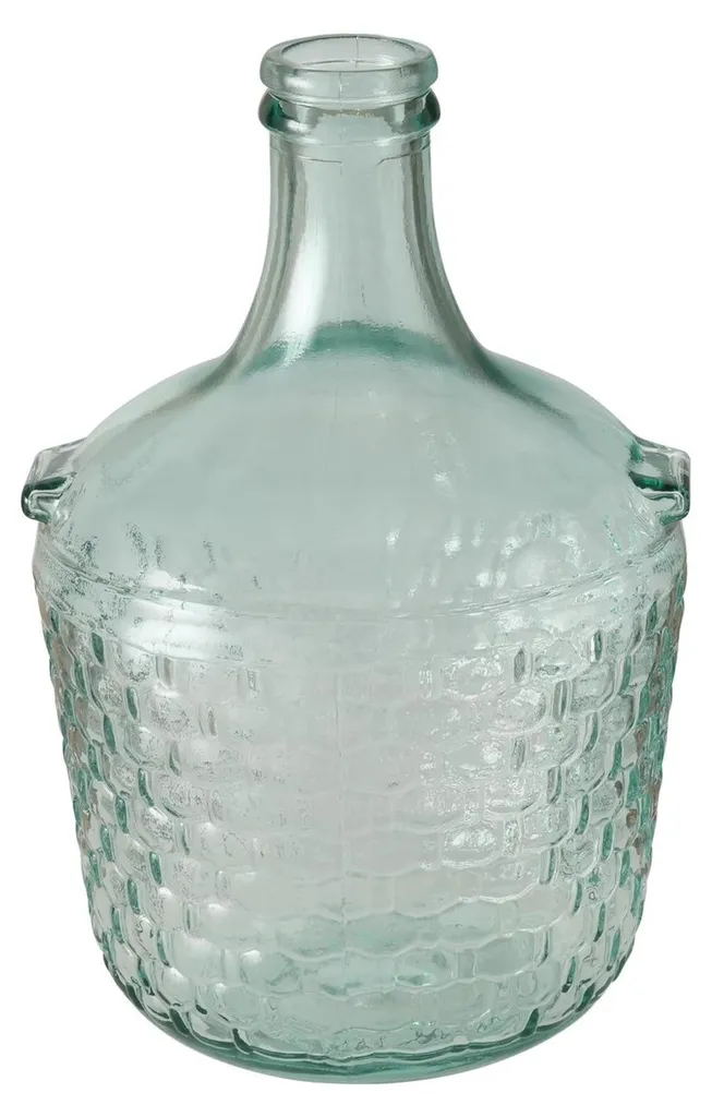Grand vase décoratif cylindrique en verre Amita Ø20cm hauteur 30cm
