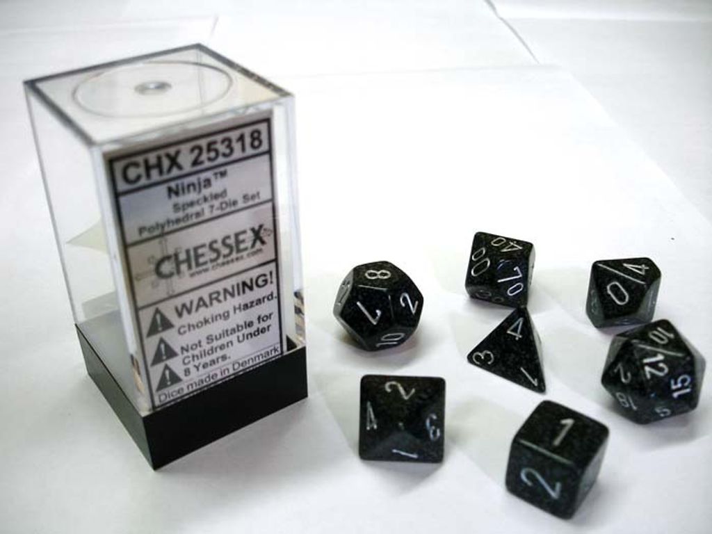 Chessex 7-Würfelset Speckled Ninja Produktbild 
