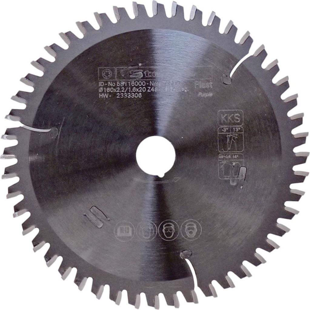 Stehle HW KKS-plastic Kapp-Kreissägeblatt 160x2,2x20mm Z=48 WS-FA