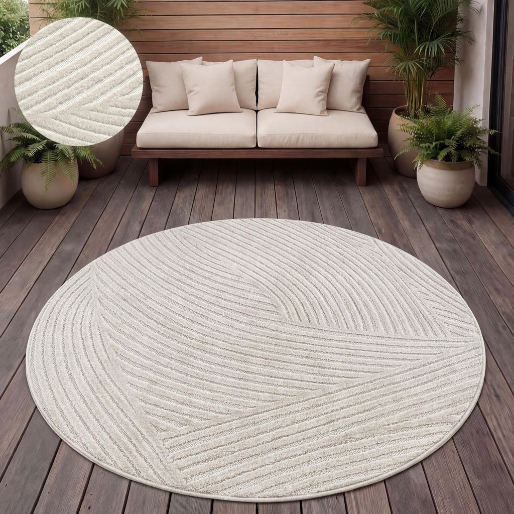 Paco Home Outdoor Teppich Wetterfest Balkon Wohnzimmer Produktbild 
