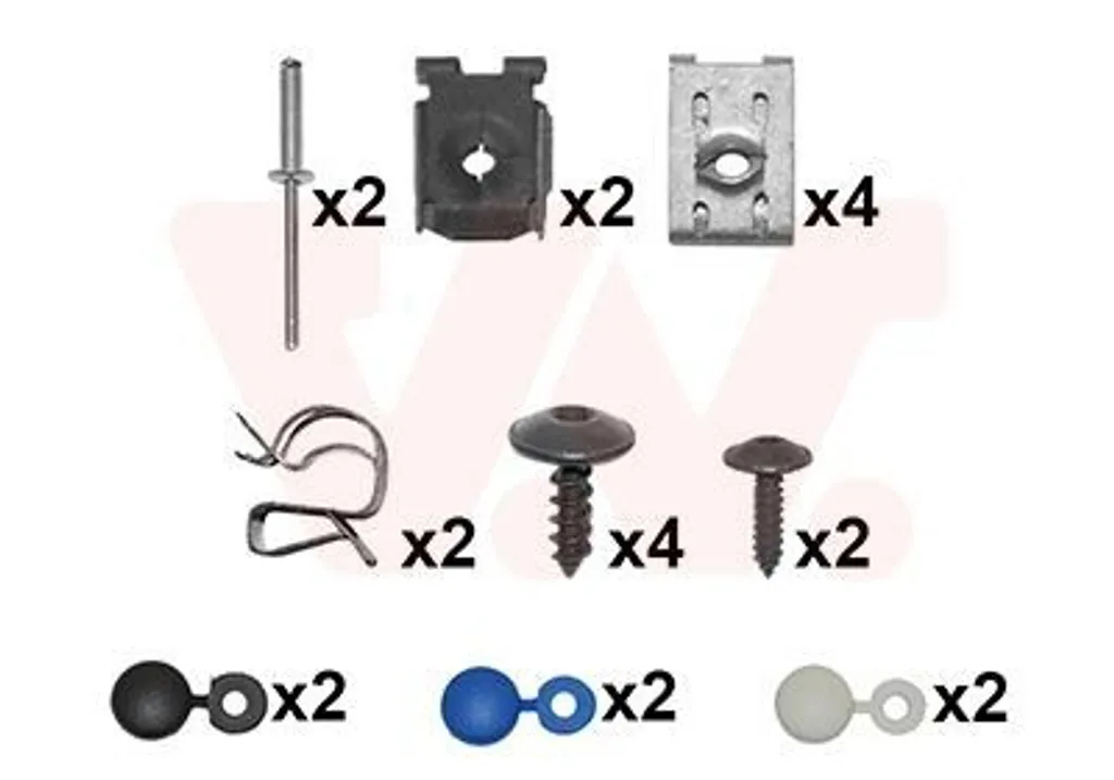 Kit de Fixation Pare-chocs Arrière VW par VAN Wezel - Support de Montage