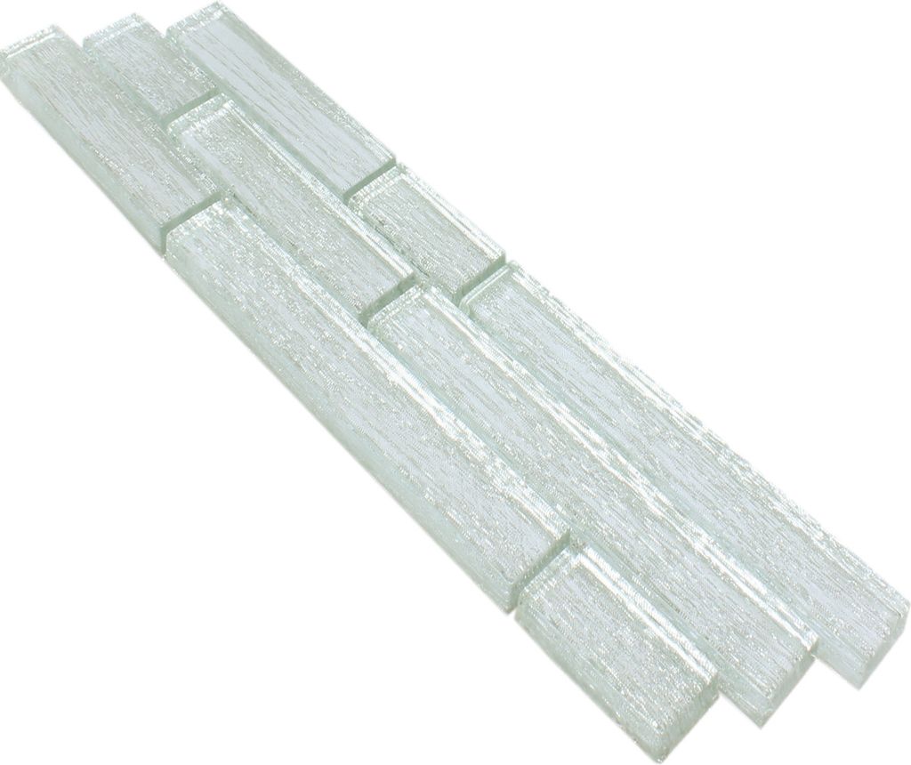 Glasmosaik Fliesenbordüre Canton Silber Produktbild 