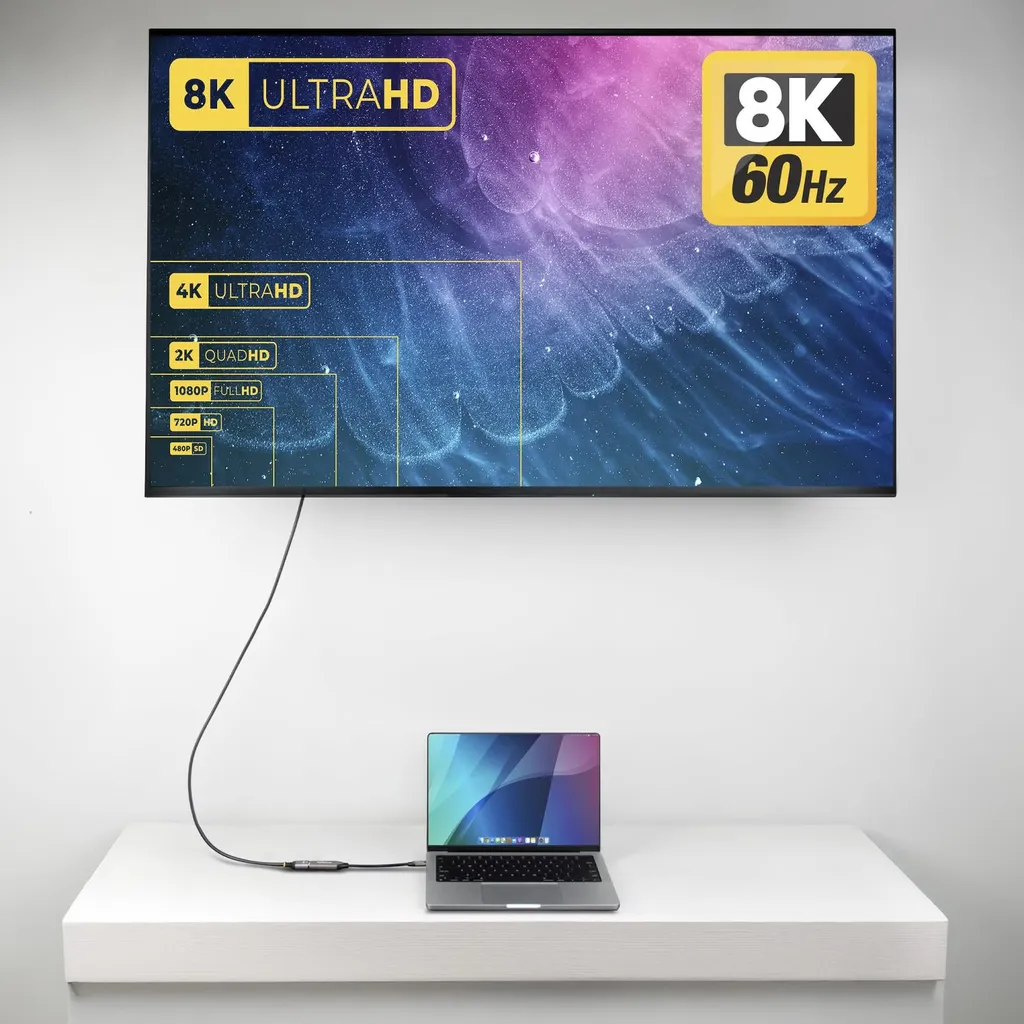 Adaptateur USB-C vers HDMI 2.1 8K 60Hz StarTech.com compatible USB4