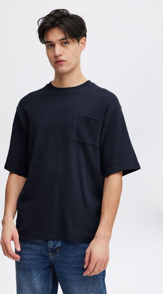 Casual Friday CFTue 0146 relaxed waffle tee Herren T-Shirt Produktbild 