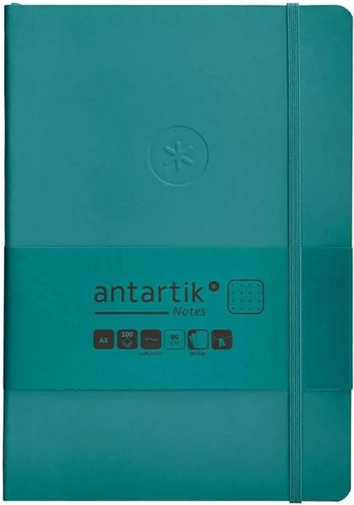 Carnet A5 de bureau aigue-marine pour notes et projets, 80 feuilles