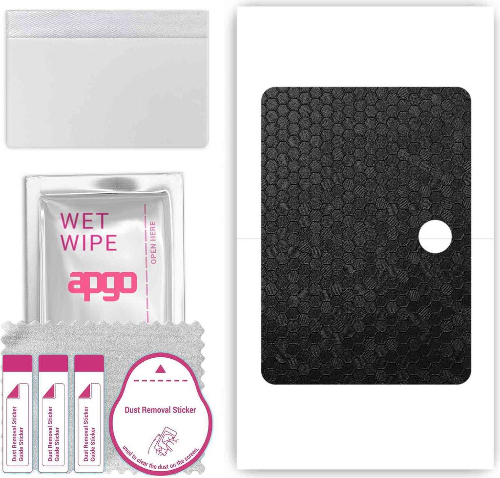 apgo Rückseite Schutzfolie, Skin, kompatibel mit OnePlus Pad, Hinten Displayschutzfolie aus Vinylfolie, kratzfest, einfache Montage - Schwarze Hon...