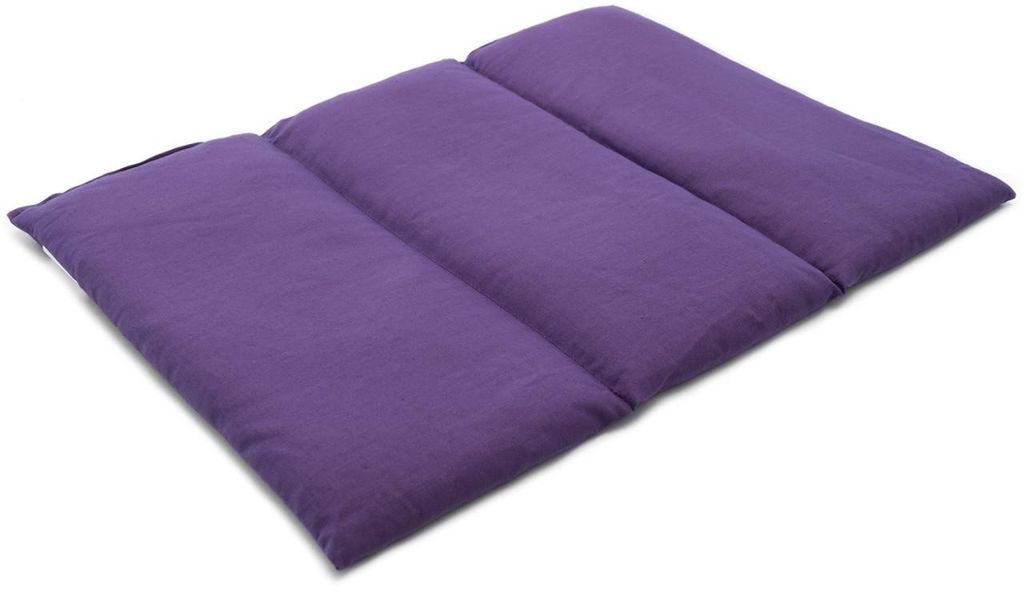 GIRAFFENLAND Traubenkernkissen groß 40x30cm - 3-Kammer - lila - Wärmekissen - Körnerkissen