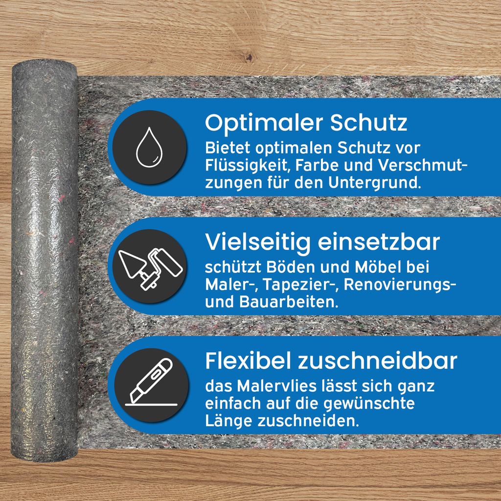 kör4u Abdeckvlies Malervlies 50m 220g Produktbild 4