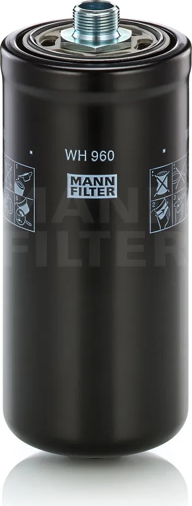 Filtre hydraulique WH 960 MANN-FILTER haute pression pour série RT