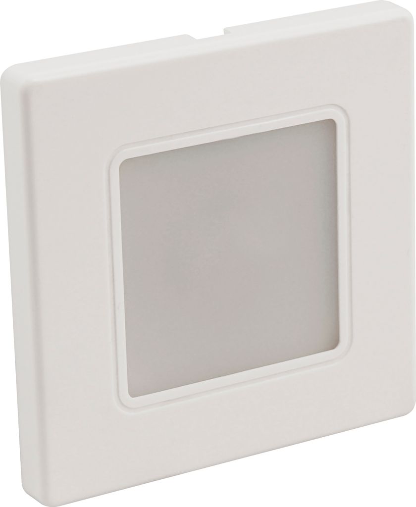 LED-Wand-Einbauleuchte McShine "LWE-86W", 2,2W, 180 lm, warmweiß, weißer Rahmen