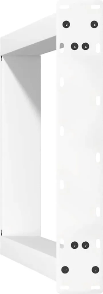 Gambe Tavolo Consolle a U in Acciaio Bianco 2 pz - 38x73 cm Offerta - 7