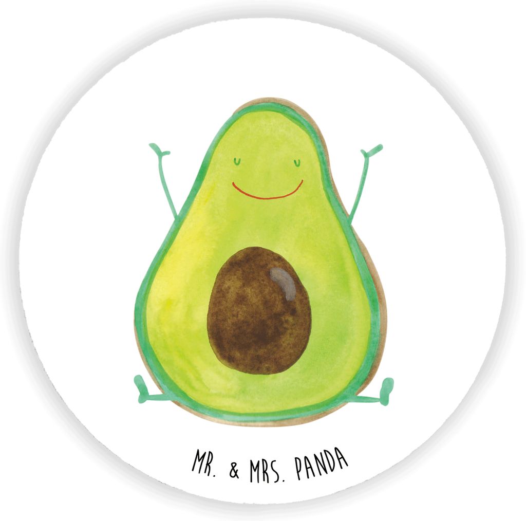 Mr. & Mrs. Panda magnet Avocado Glücklich - Weiß - Geschenk, Chaos, pinnwand, für kühlschrank, haftmagnet, Frucht, Kühlschrankmagnet, fotos, F...