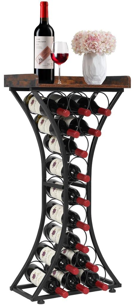 VEVOR Scaffale per vino per 15 bottiglie, scaffale Immagine del prodotto 