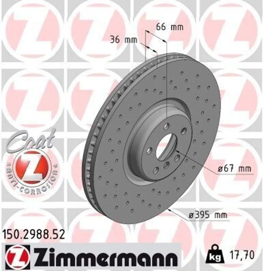 Disques de Frein Zimmermann pour BMW Série 7 G11 G12 Remplacement