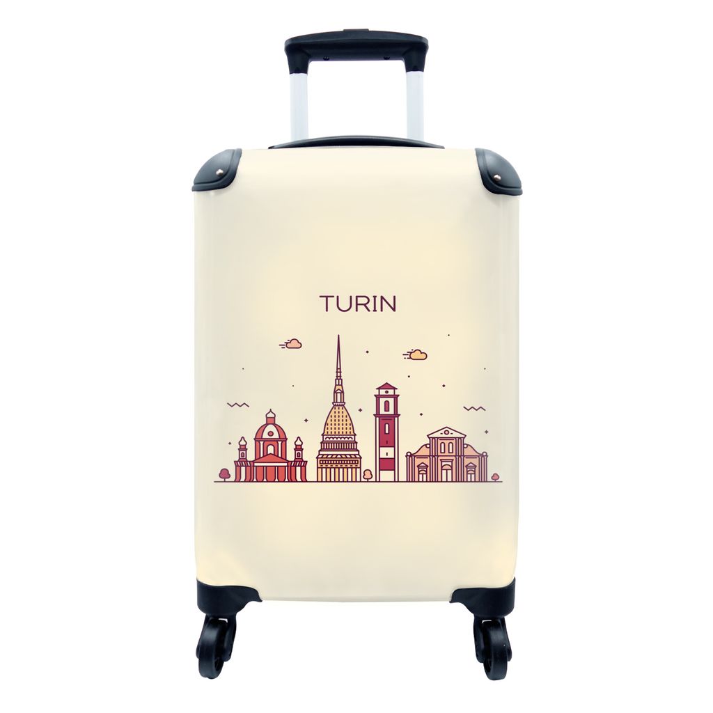 MuchoWow® Koffer Handgepäck Trolley Rollkoffer Kleine Produktbild 