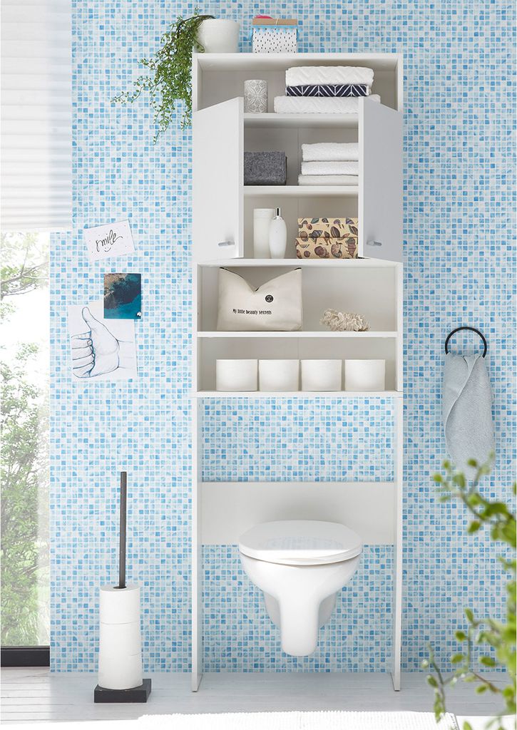 Überbauschrank Waschmaschinenüberbau Wäscheschrank Schrank Produktbild 4